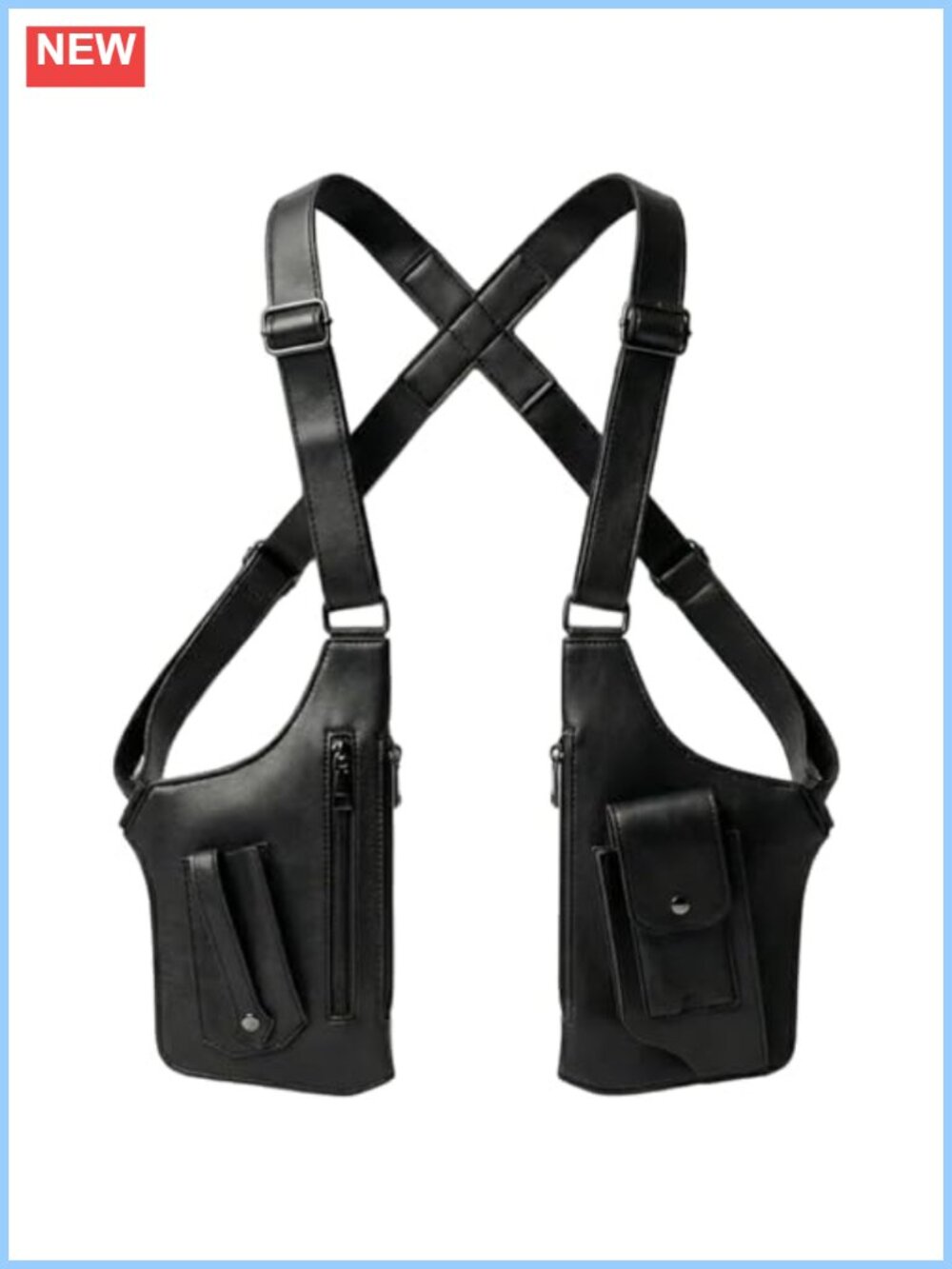 Ultra-Slim Crossbody Sling Bag Anti-Theft Hidden Undercover Chest Bag